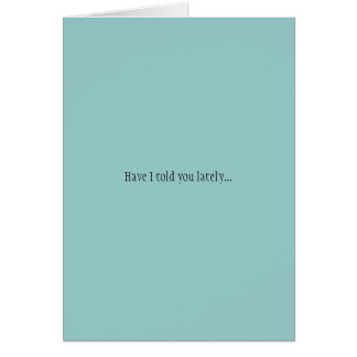 私が最近言いました…あります