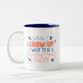 私が最高裁判所の裁判官を育てる時 ツートーンマグカップ (左)