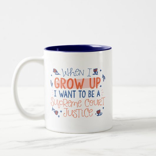 私が最高裁判所の裁判官を育てる時 ツートーンマグカップ (左)