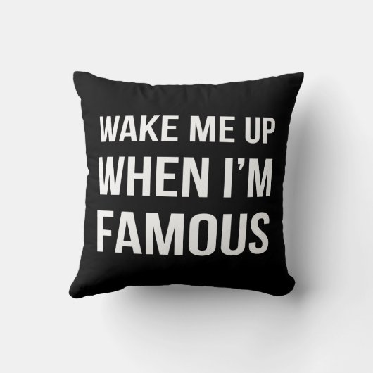 私が有名になったら起こしてくれ クッション (裏面)