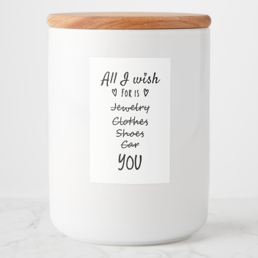 私が望むのは君だけだ フードラベル (正面)