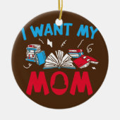 私が望む大学生ママ大学 セラミックオーナメント (正面)