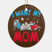 私が望む大学生ママ大学 セラミックオーナメント (左)