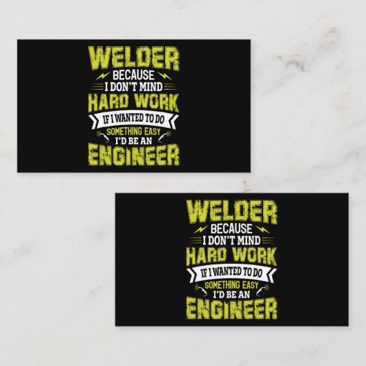 私が望んでいた懸命の仕事を気にしないからもし歓迎しなさい 名刺 (正面/裏面)