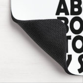 私が本について私を考えるとき私の棚の本LOVに触れて下さい マウスパッド (コーナー)