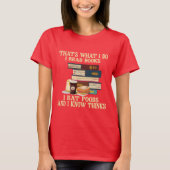 私が本を読む学生のTシャ読ツ Tシャツ (正面)