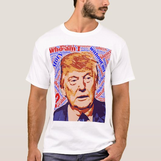 私が本当に男性の基本的なTシャツであるトランプ Tシャツ (正面)