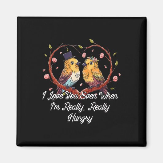 私が本当に空腹の結婚グルメの花嫁とグロ マグネット (正面)