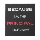 私が校長だから ノートパッド (正面)