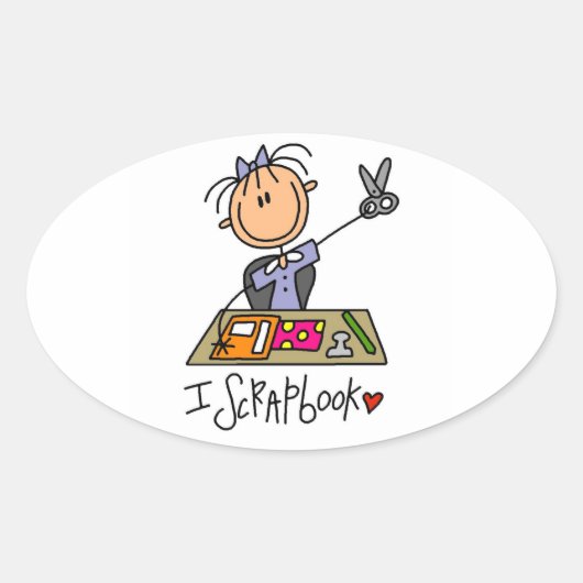 私が楕円形のステッカーを擦り抜く 楕円形シール (正面)