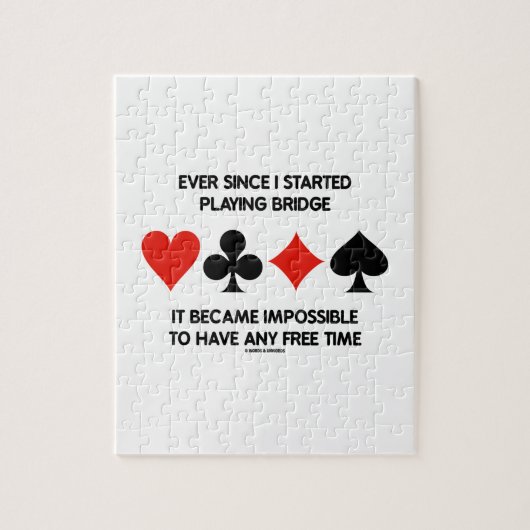 私が橋ユーモアの発言を遊び始めた以来 ジグソーパズル (縦)