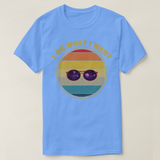 私が欲しいことをする銀河系サングラス動揺して Tシャツ (デザイン正面)