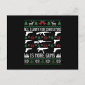 私が欲しいすべてはより多くの銃コレクター狩り醜い 案内ポストカード (正面)