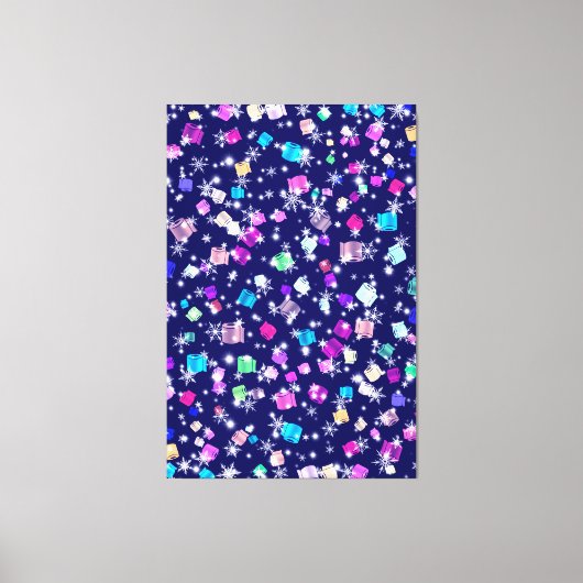 私が欲しいのはクリスマストイレ紙 キャンバスプリント (正面)