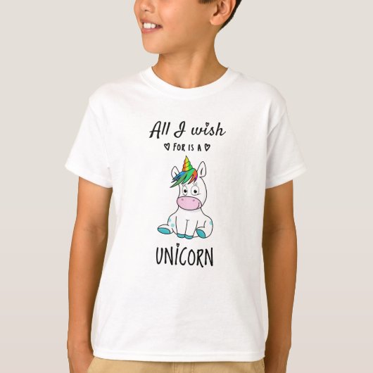私が欲しいのはユニコーンだけ Tシャツ (正面)