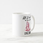 私が欲しいのは一角獣 コーヒーマグカップ (正面右)