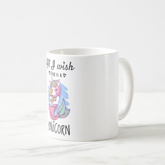 私が欲しいのは一角獣 コーヒーマグカップ (正面右)