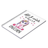 私が欲しいのは一角獣 ノートブック (左側)