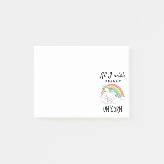 私が欲しいのは一角獣 ポストイット (正面)