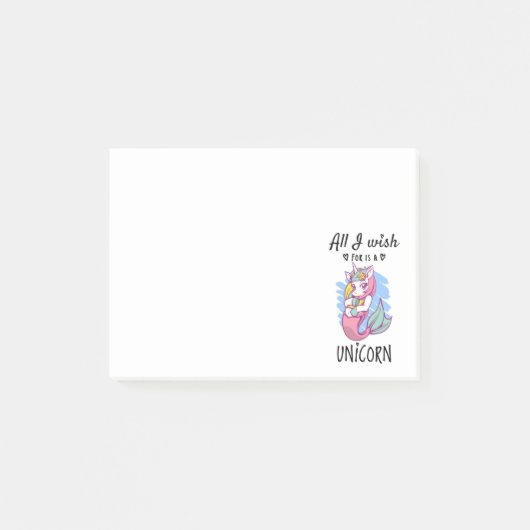 私が欲しいのは一角獣 ポストイット (正面)