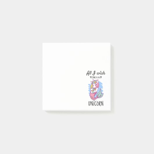 私が欲しいのは一角獣 ポストイット (正面)