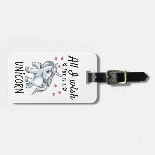 私が欲しいのは一角獣 ラゲッジタグ (正面横)