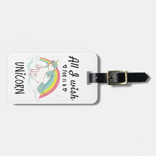 私が欲しいのは一角獣 ラゲッジタグ (正面横)
