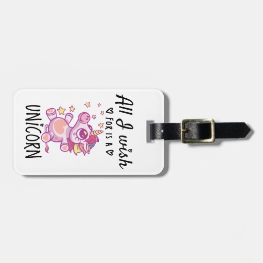 私が欲しいのは一角獣 ラゲッジタグ (正面横)