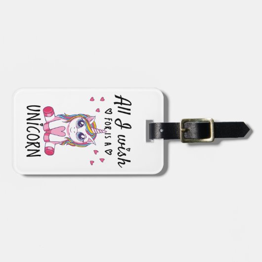 私が欲しいのは一角獣 ラゲッジタグ (正面横)