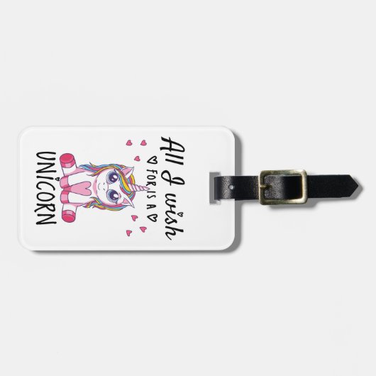 私が欲しいのは一角獣 ラゲッジタグ (正面横)