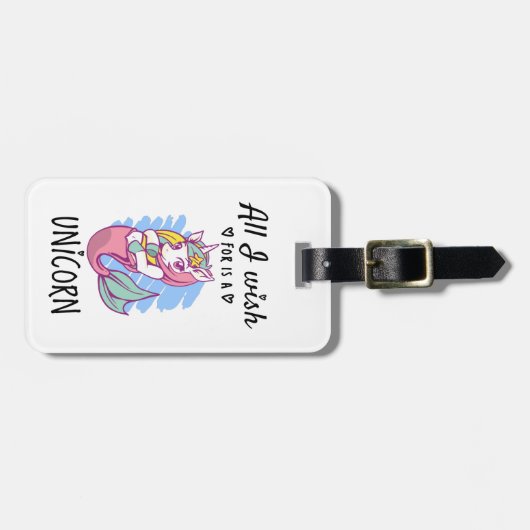 私が欲しいのは一角獣 ラゲッジタグ (正面横)
