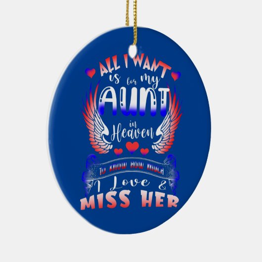 私が欲しいのは叔母が知る天国の恋しく思だけ セラミックオーナメント (右)