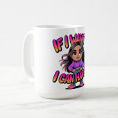 私が欲しいものは手に入れる 強い女性の引用コー コーヒーマグカップ (正面左)