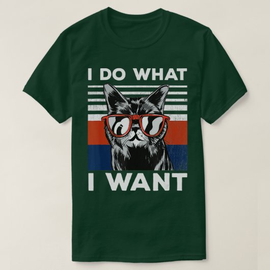 私が欲しいものは猫子猫ヴィンテージ黒猫レトロ Tシャツ (デザイン正面)