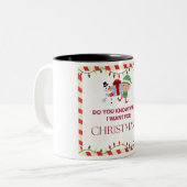 私が欲しいもの季節引用文ブラックインテリアマグカップ ツートーンマグカップ (正面左)