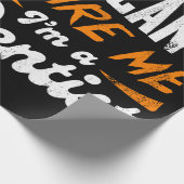 私が歯医者のギフトだって怖がらせるわけにはいかない ラッピングペーパー (角)