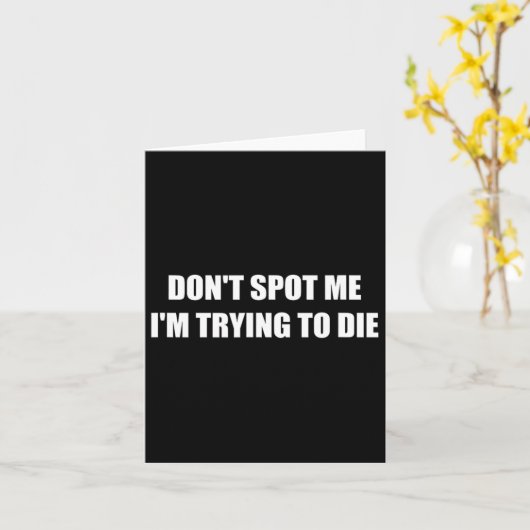 私が死にようとしている場所を見つけないで カード (黄色い花)