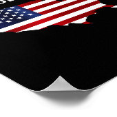 私が死んだとき私は民主党米国旗を投票させない ポスター (角)