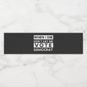 私が死んだらデモキャットに投票させてくれ ペットボトルラベル (シングルラベル)