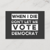 私が死んだらデモキャットに投票させてくれ 名刺 (正面)