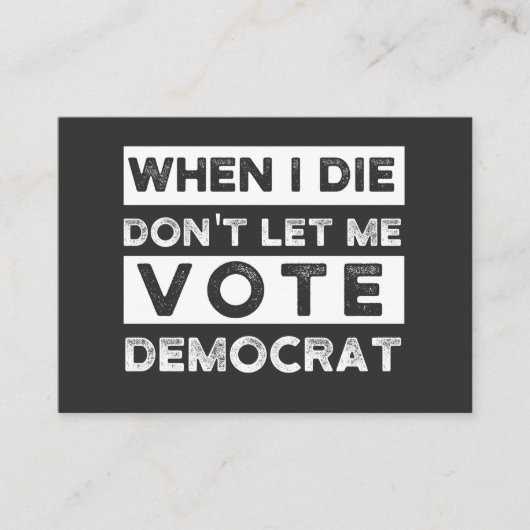 私が死んだらデモキャットに投票させてくれ 名刺 (正面)