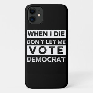 私が死んだらデモキャットに投票させてくれ iPhone 11 ケース