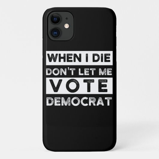 私が死んだらデモキャットに投票させてくれ Case-Mate iPhoneケース (裏面)