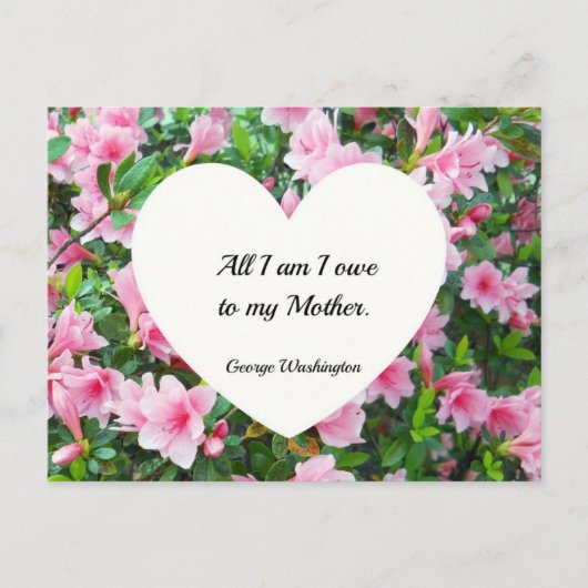 私が母に借りがあるだけだ。 ポストカード (正面)