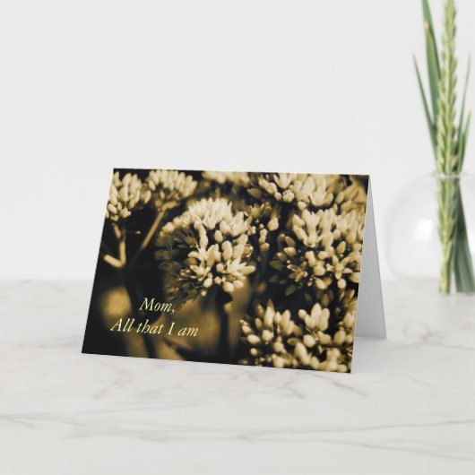 私が母の日カードであることすべて カード (正面)