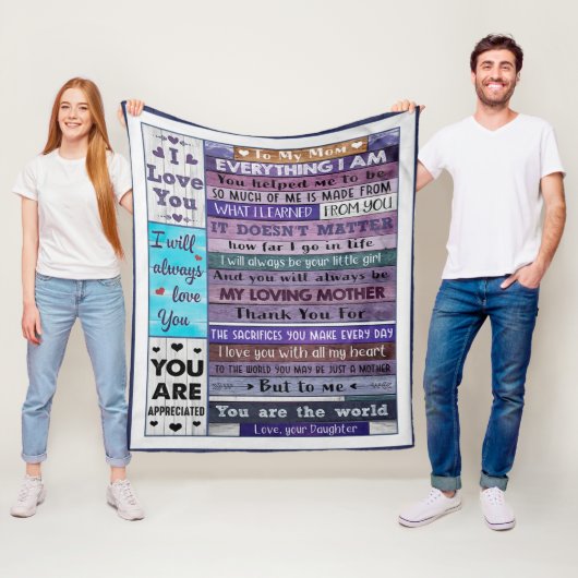 私が母救済に娘になれるもの フリースブランケット (インサイチュ)