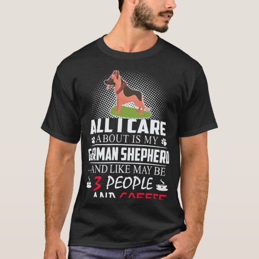 私が気にしているのはジャーマンシェパードと多分 Tシャツ (正面)