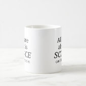 私が気にすることと言えば科学だけ コーヒーマグカップ (中央)