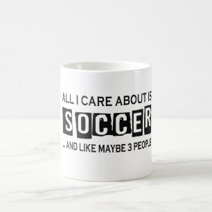私が気にするすべては約サッカーです コーヒーマグカップ