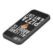 私が気にするすべては約ピザ及び私の猫です Case-Mate iPhoneケース (底)